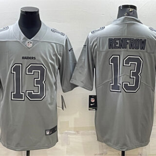 Men's Las Vegas Raiders #13 Hunter Renfrow Grey Atmosphere Fashion Stitched Jersey