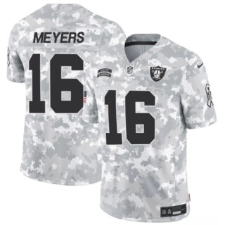 Men's Las Vegas Raiders #16 Jakobi Meyers 2024 F.U.S.E Arctic Camo Salute To Service Limited Stitched Football Jersey