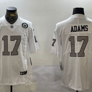 Men's Las Vegas Raiders #17 Davante Adams white 2023 F.U.S.E Vapor Untouchable Stitched Football Jerseys