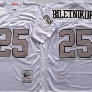 Men's Las Vegas Raiders #25 Fred Biletnikoff White Limited Stitched Jersey