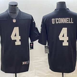 Men's Las Vegas Raiders #4 Aidan O'Connell Black Vapor Untouchable Stitched Football Jersey