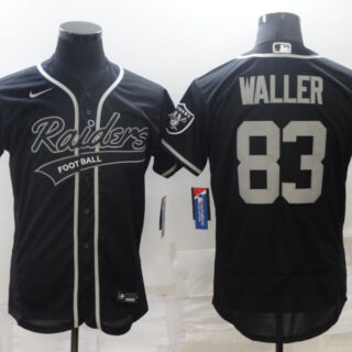 Men's Las Vegas Raiders #83 Darren Waller Black Flex Base Stitched Jersey
