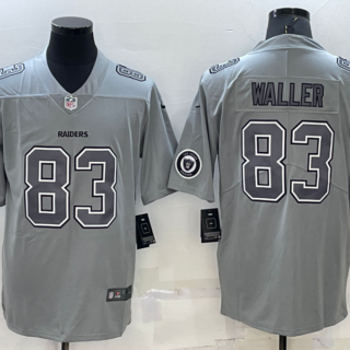 Men's Las Vegas Raiders #83 Darren Waller Grey Atmosphere Fashion Stitched Jersey