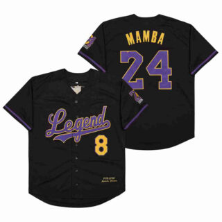 Men's Legend #8 Back #24 MAMBA Cool Base Stitched Jerseys