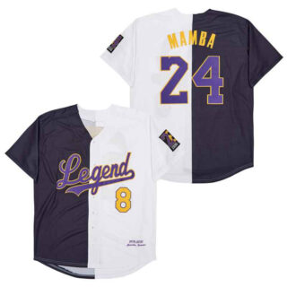 Men's Legend #8 Back #24 MAMBA Cool Base Stitched Jerseys 1