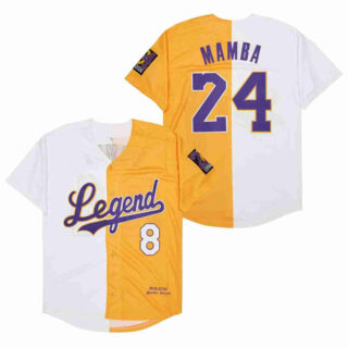 Men's Legend #8 Back #24 MAMBA Cool Base Stitched Jerseys 4