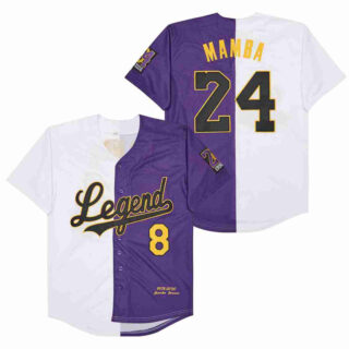 Men's Legend #8 Back #24 MAMBA Cool Base Stitched Jerseys 5