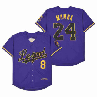 Men's Legend #8 Back #24 MAMBA Cool Base Stitched Jerseys 7