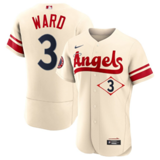 Men's Los Angeles Angels #3 Taylor Ward 2022 Cream City Connect Flex Base Stitched Jersey