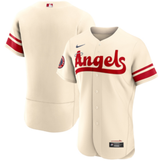 Men's Los Angeles Angels Blank 2022 Cream City Connect Flex Base Stitched Jersey