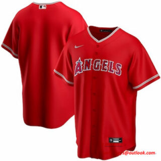Men's Los Angeles Angels Nike Red Alternate 2020 Replica Team Jersey