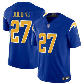 Men's Los Angeles Chargers #27 J.K. Dobbins Royal 2024 F.U.S.E Vapor Limited Stitched Football Jersey