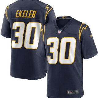 Men's Los Angeles Chargers #30 Austin Ekeler Navy Vapor Limited Jersey
