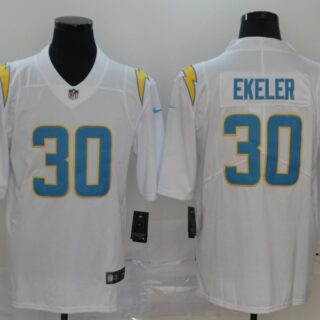 Men's Los Angeles Chargers #30 Austin Ekeler White Vapor Limited Jersey