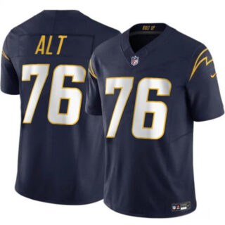 Men's Los Angeles Chargers #76 Joe Alt Navy 2024 Draft F.U.S.E. Vapor Limited Stitched Football Jersey