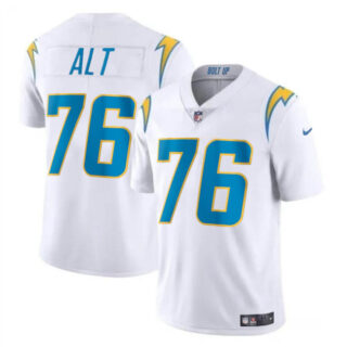 Men's Los Angeles Chargers #76 Joe Alt White 2024 Draft Vapor Limited Stitched Football Jersey