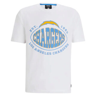 Men's Los Angeles Chargers White BOSS X Trap T-Shirt