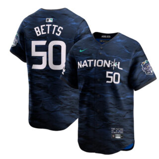 Men's Los Angeles Dodgers #50 Mookie Betts Royal 2023 All-Star Cool Base Stitched Jersey