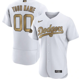 Men's Los Angeles Dodgers Active Player Custom 2022 All-Star White Flex Base Stitched Baseball Jersey