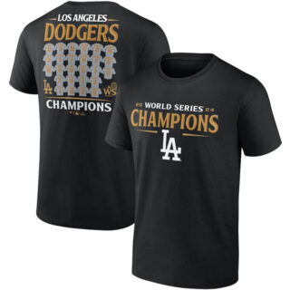 Men's Los Angeles Dodgers Black 2024 World Series Champions Jerseys