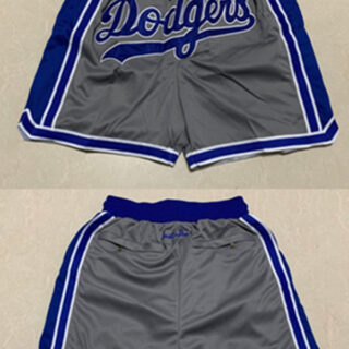 Men's Los Angeles Dodgers Grey Shorts (Run Small)