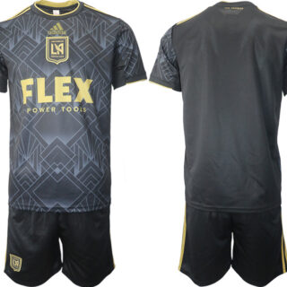 Men's Los Angeles Football Club Blank Black Soccer Jersey Suit