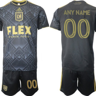 Men's Los Angeles Football Club Custom Black Soccer Jersey Suit