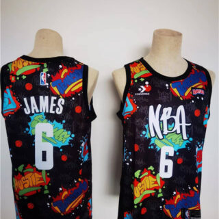 Men's Los Angeles Lakers #6 Celebrity Game LeBron James Basketball Jersey