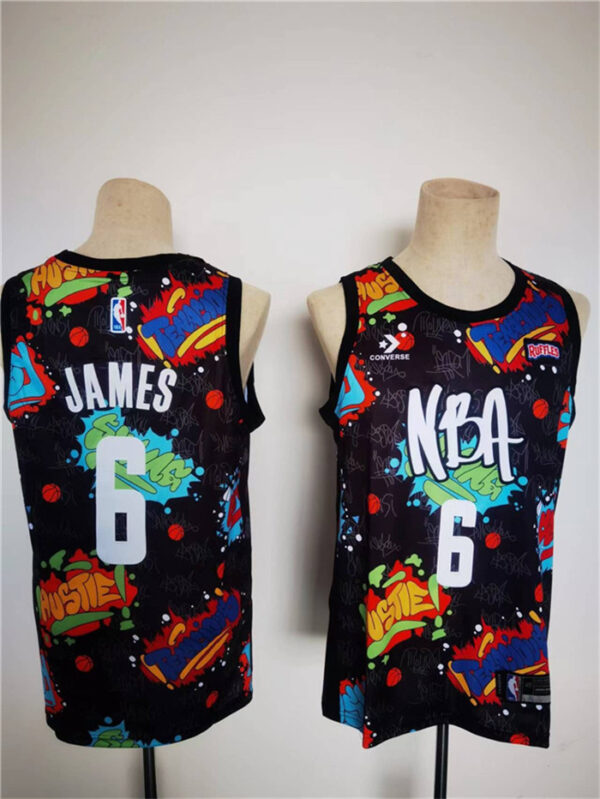 Men's Los Angeles Lakers #6 Celebrity Game LeBron James Basketball Jersey