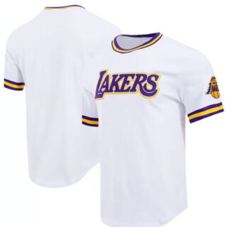 Men's Los Angeles Lakers Active Player Custom White Stitched Jersey
