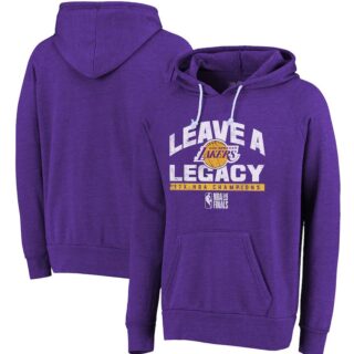 Men's Los Angeles Lakers Purple 2020 NBA Finals Champions Tri Blend Pullover Hoodie