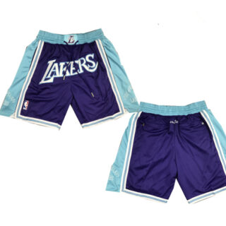 Men's Los Angeles Lakers Purple Shorts (Run Small)