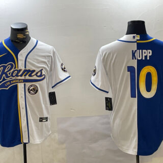 Men's Los Angeles Rams #10 Cooper Kupp Royal Cool Base Stitched Baseball Jersey