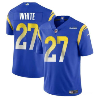 Men's Los Angeles Rams #27 Tre'Davious White Blue Vapor Untouchable Stitched Football Jersey