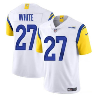 Men's Los Angeles Rams #27 Tre'Davious White White Vapor Untouchable Stitched Football Jersey