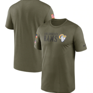 Men's Los Angeles Rams Olive 2022 Salute To Service Legend Team T-Shirt