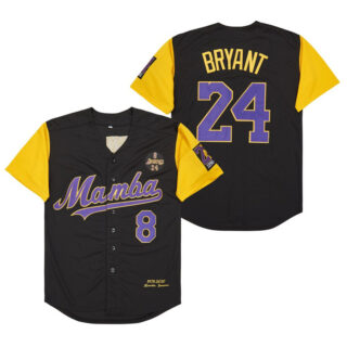 Men's Mamba #8 Back #24 Kobe Bryant Cool Base Stitched Jerseys 11