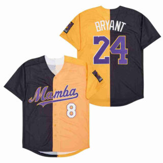 Men's Mamba #8 Back #24 Kobe Bryant Cool Base Stitched Jerseys 3