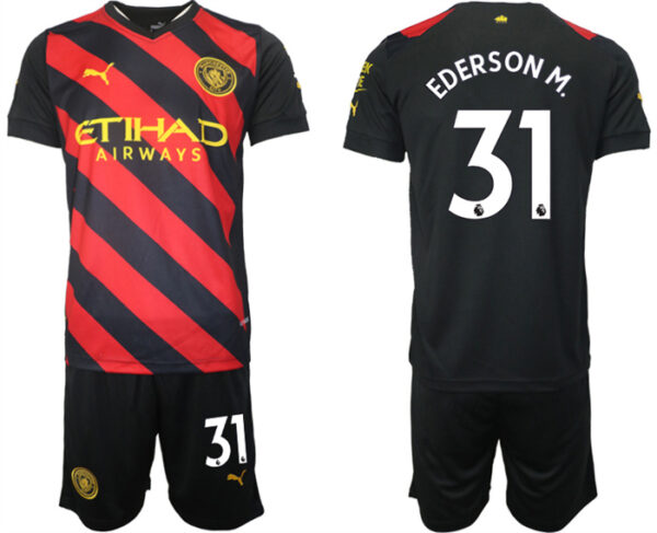 Men's Manchester City Away #31 Ederson M. Jersey