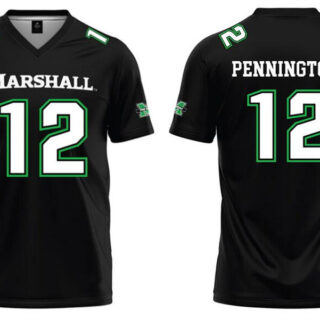 Men's Marshall Thundering Herd Active Player Custom Black Stitched Jersey