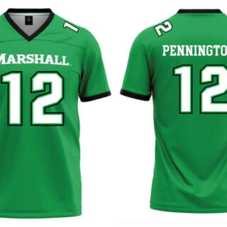 Men's Marshall Thundering Herd Active Player Custom Green Stitched Jersey