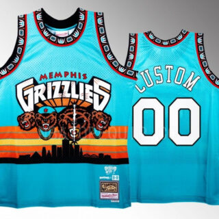 Men's Memphis Grizzlies Active Player Custom Teal Three 6 Mafia X BR Remix Swingman Stitched Jersey