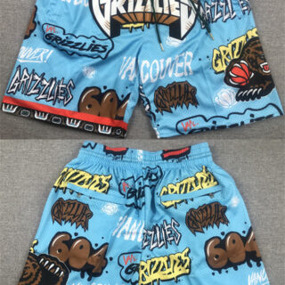 Men's Memphis Grizzlies Blue City Edition Shorts (Run Small)
