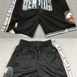 Men's Memphis Grizzlies City Edition Black Shorts (Run Small)