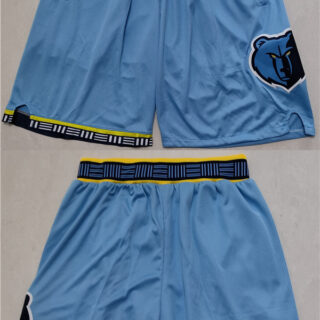 Men's Memphis Grizzlies Navy Shorts (Run Small)