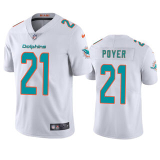 Men's Miami Dolphins #21 Jordan Poyer White Vapor Limited Stitched Football Jersey