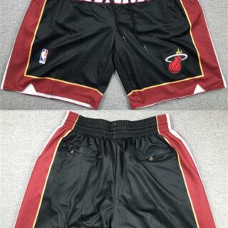 Men's Miami Heat Black Shorts (Run Small)