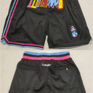 Men's Miami Heat Black Shorts (Run Small)