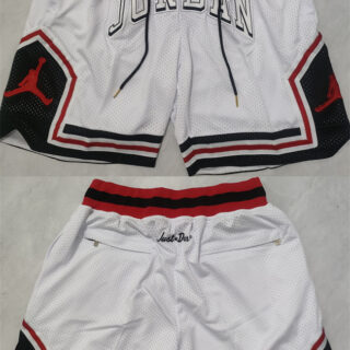 Men's Michael Jordan White Red Black Shorts