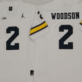 Men's Michigan Wolverines #2 Charles Woodson 2023 F.U.S.E. White Stitched Jersey